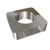 Amba Products Accessory AE-10S-P 10mm Square Spacer (Qty of 2) for Quadro or Vega Collections - 0.375 x 1.5 x 1.5 in. - Polished Finish
