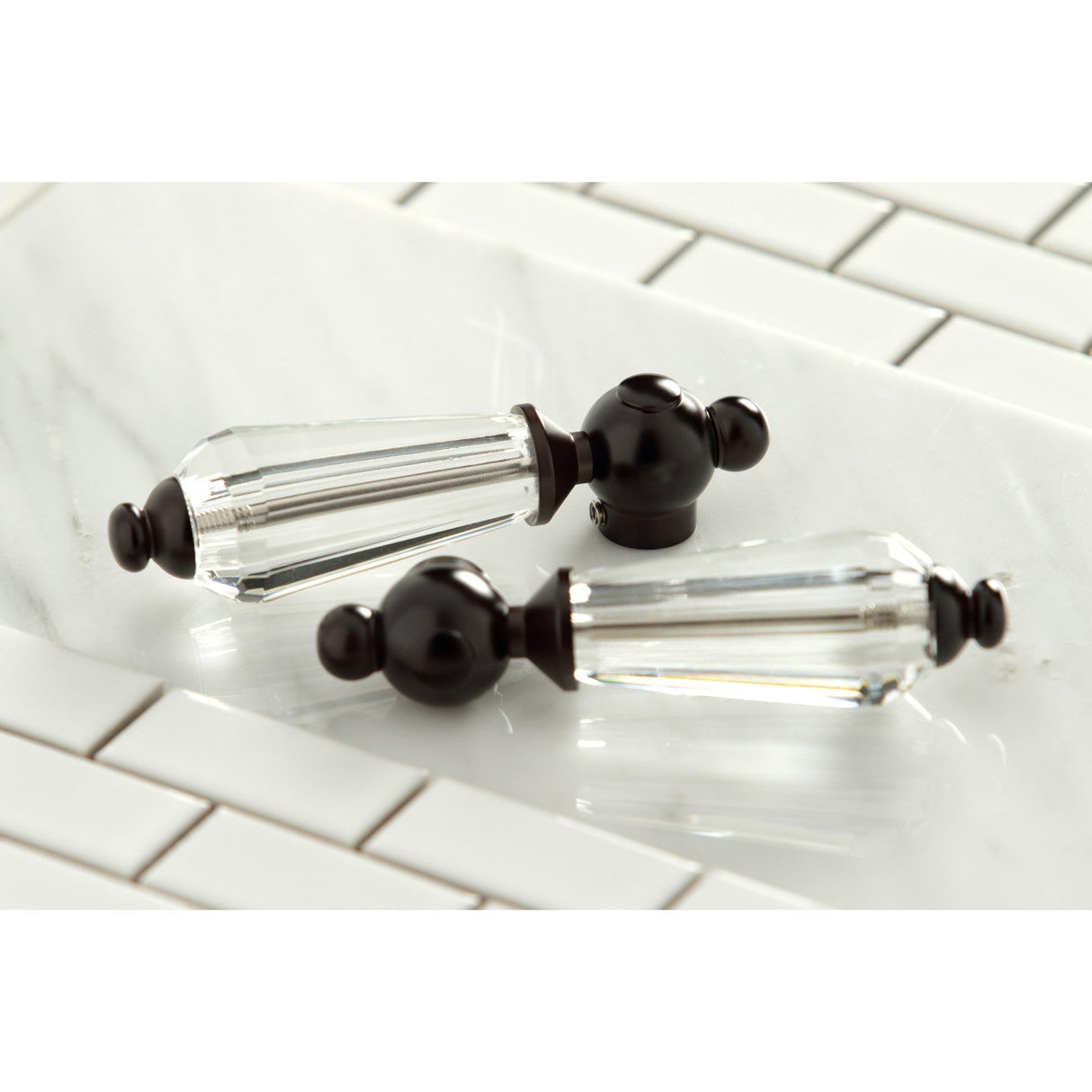 Wilshire AE103T5WLL Three-Handle 2-Hole Deck Mount Clawfoot Tub Faucet with Hand Shower, Oil Rubbed Bronze