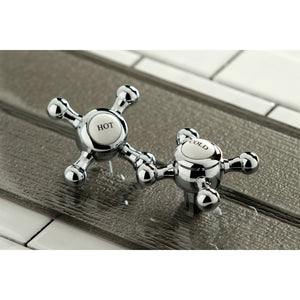 English Country AE104T1BX Three-Handle 2-Hole Deck Mount Clawfoot Tub Faucet with Hand Shower, Polished Chrome