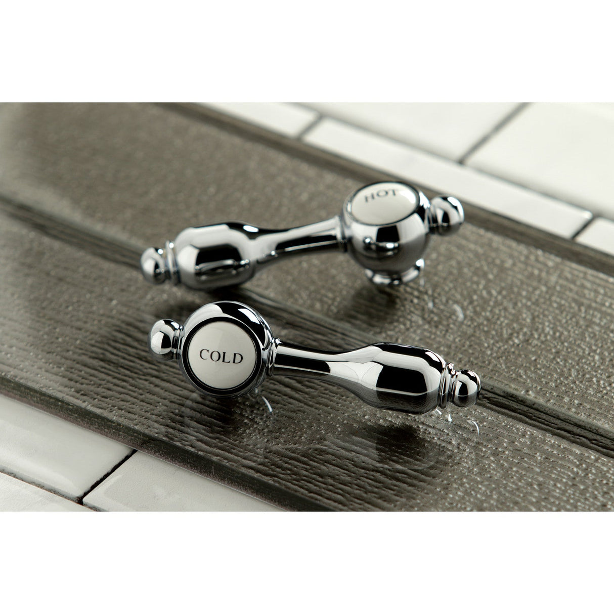 Tudor AE104T1TAL Three-Handle 2-Hole Deck Mount Clawfoot Tub Faucet with Hand Shower, Polished Chrome