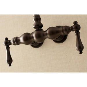 Aqua Vintage AE1T5 Two-Handle 2-Hole Tub Wall Mount Clawfoot Tub Faucet, Oil Rubbed Bronze