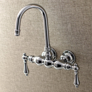 Aqua Vintage AE2T1 Two-Handle 2-Hole Tub Wall Mount Clawfoot Tub Faucet, Polished Chrome