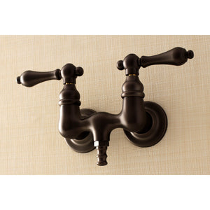Aqua Vintage AE31T5 Two-Handle 2-Hole Tub Wall Mount Clawfoot Tub Faucet, Oil Rubbed Bronze