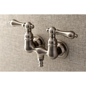 Aqua Vintage AE31T8 Two-Handle 2-Hole Tub Wall Mount Clawfoot Tub Faucet, Brushed Nickel