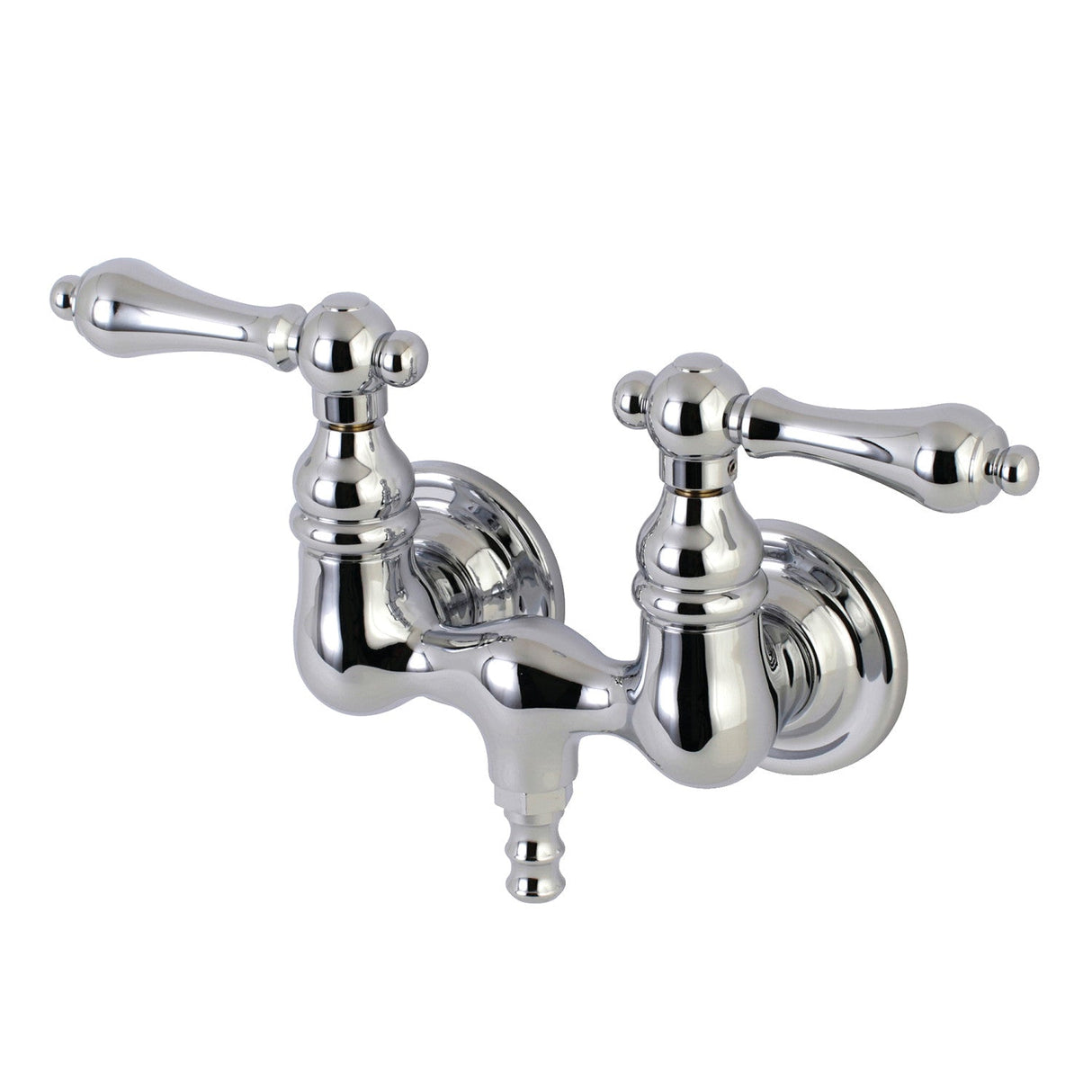 Aqua Vintage AE32T1 Two-Handle 2-Hole Tub Wall Mount Clawfoot Tub Faucet, Polished Chrome