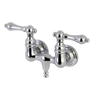 Aqua Vintage AE32T1 Two-Handle 2-Hole Tub Wall Mount Clawfoot Tub Faucet, Polished Chrome