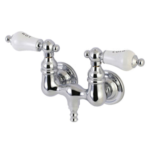 Aqua Vintage AE34T1 Two-Handle 2-Hole Tub Wall Mount Clawfoot Tub Faucet, Polished Chrome