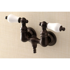Aqua Vintage AE35T5 Two-Handle 2-Hole Tub Wall Mount Clawfoot Tub Faucet, Oil Rubbed Bronze