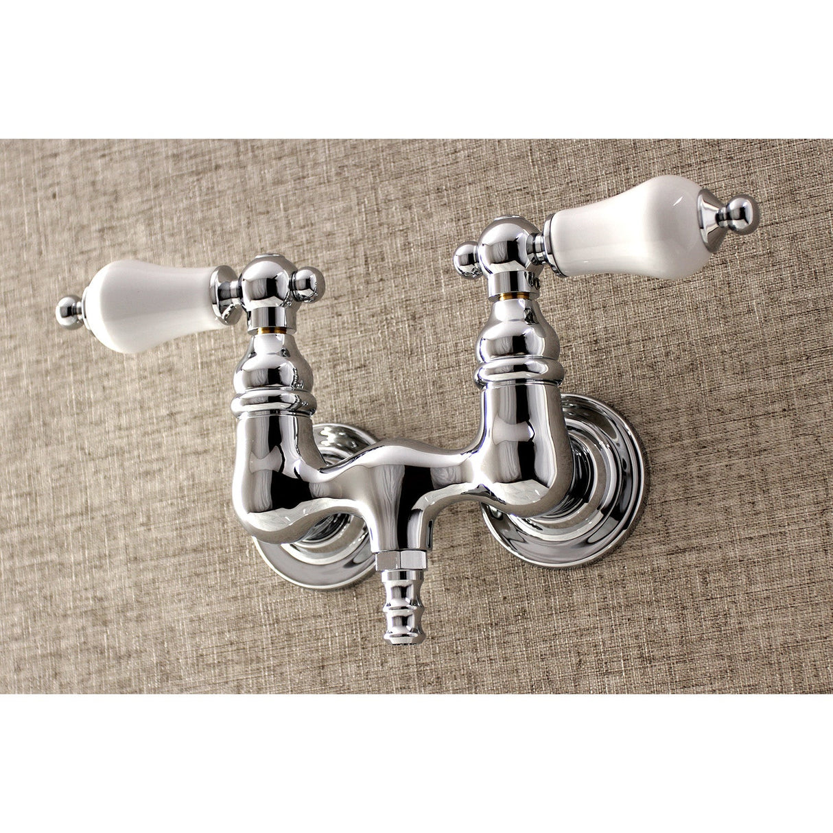 Aqua Vintage AE36T1 Two-Handle 2-Hole Tub Wall Mount Clawfoot Tub Faucet, Polished Chrome