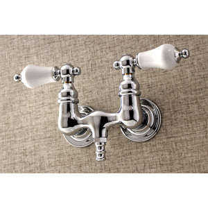Aqua Vintage AE36T1 Two-Handle 2-Hole Tub Wall Mount Clawfoot Tub Faucet, Polished Chrome