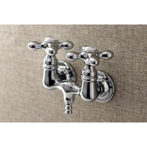 Aqua Vintage AE38T1 Two-Handle 2-Hole Tub Wall Mount Clawfoot Tub Faucet, Polished Chrome