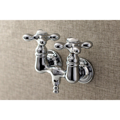 Aqua Vintage AE38T1 Two-Handle 2-Hole Tub Wall Mount Clawfoot Tub Faucet, Polished Chrome