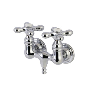 Aqua Vintage AE38T1 Two-Handle 2-Hole Tub Wall Mount Clawfoot Tub Faucet, Polished Chrome
