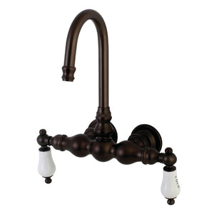 Aqua Vintage AE3T5 Two-Handle 2-Hole Tub Wall Mount Clawfoot Tub Faucet, Oil Rubbed Bronze