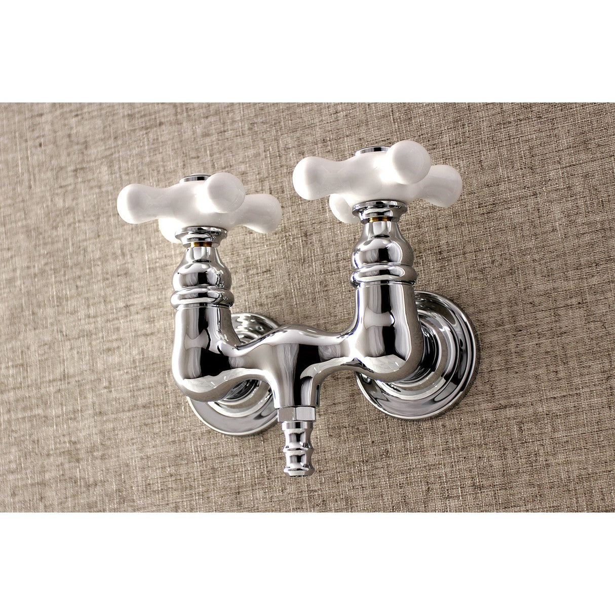 Aqua Vintage AE40T1 Two-Handle 2-Hole Tub Wall Mount Clawfoot Tub Faucet, Polished Chrome