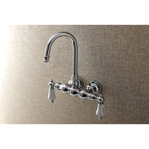Aqua Vintage AE4T1 Two-Handle 2-Hole Tub Wall Mount Clawfoot Tub Faucet, Polished Chrome