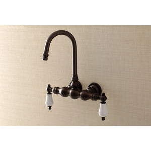 Aqua Vintage AE5T5 Two-Handle 2-Hole Tub Wall Mount Clawfoot Tub Faucet, Oil Rubbed Bronze