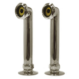 Aqua Vintage AE6RS8 6-Inch Deck Mount Tub Faucet Riser, Brushed Nickel