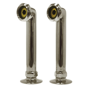 Aqua Vintage AE6RS8 6-Inch Deck Mount Tub Faucet Riser, Brushed Nickel
