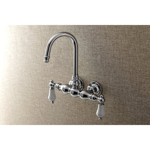 Aqua Vintage AE6T1 Two-Handle 2-Hole Tub Wall Mount Clawfoot Tub Faucet, Polished Chrome