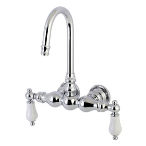 Aqua Vintage AE6T1 Two-Handle 2-Hole Tub Wall Mount Clawfoot Tub Faucet, Polished Chrome
