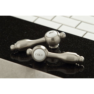 Tudor AE7T8TAL Three-Handle 2-Hole Tub Wall Mount Clawfoot Tub Faucet with Hand Shower, Brushed Nickel