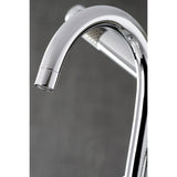 Concord AE8101DX Three-Handle 2-Hole Deck Mount Clawfoot Tub Faucet with Hand Shower, Polished Chrome