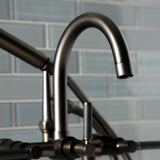 Kaiser AE8105DKL Three-Handle 2-Hole Deck Mount Clawfoot Tub Faucet with Hand Shower, Oil Rubbed Bronze