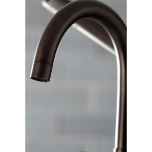 Concord AE8105DL Three-Handle 2-Hole Deck Mount Clawfoot Tub Faucet with Hand Shower, Oil Rubbed Bronze