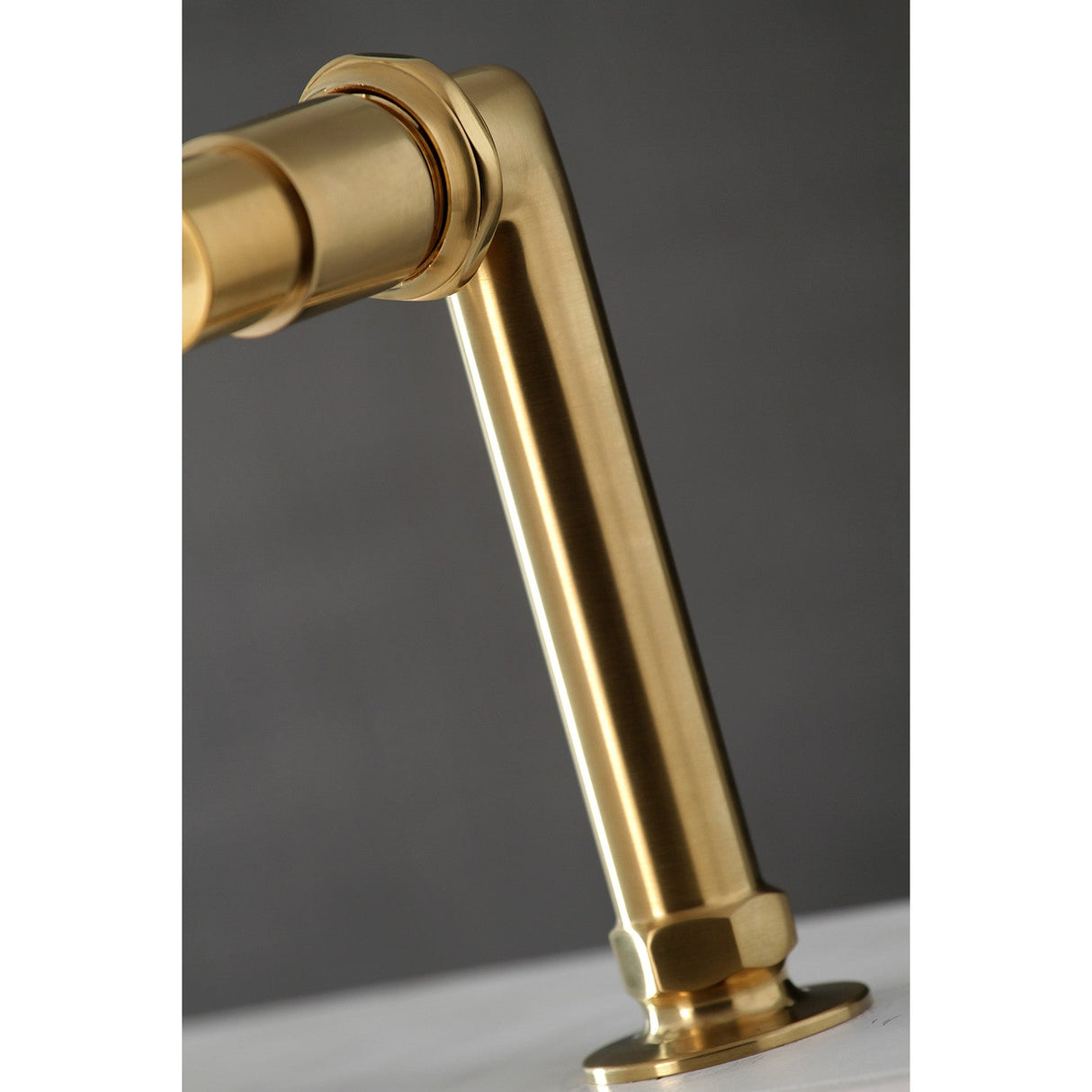 Concord AE8107DX Three-Handle 2-Hole Deck Mount Clawfoot Tub Faucet with Hand Shower, Brushed Brass