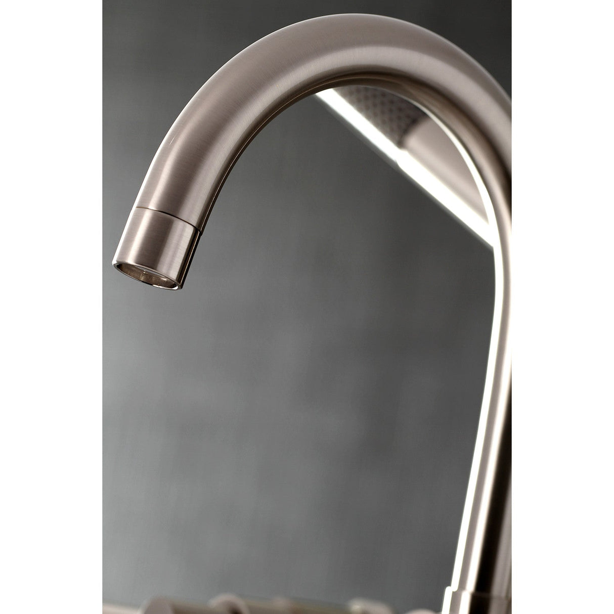 Concord AE8108DX Three-Handle 2-Hole Deck Mount Clawfoot Tub Faucet with Hand Shower, Brushed Nickel