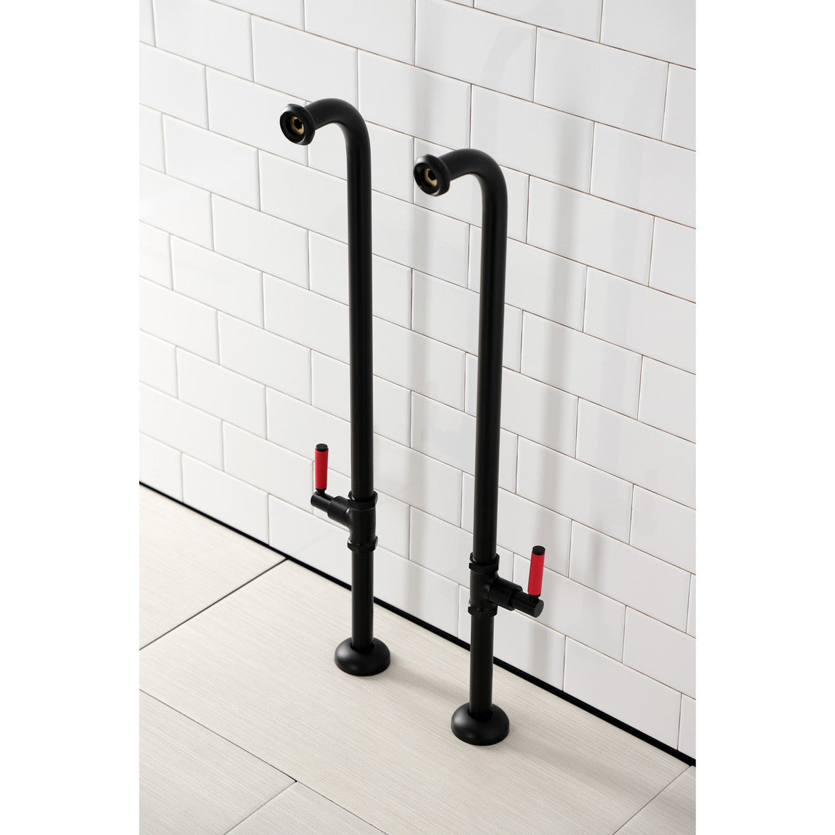Concord AE810S0DKL Freestanding Tub Supply Line, Matte Black