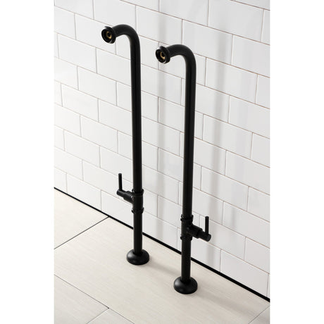 Concord AE810S0DL Freestanding Tub Supply Line, Matte Black