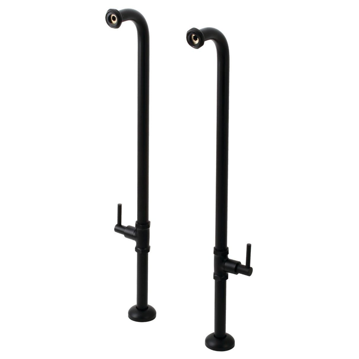 Concord AE810S0DL Freestanding Tub Supply Line, Matte Black