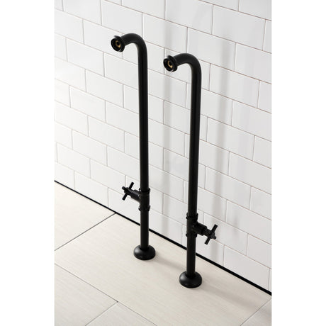 Concord AE810S0DX Freestanding Tub Supply Line, Matte Black