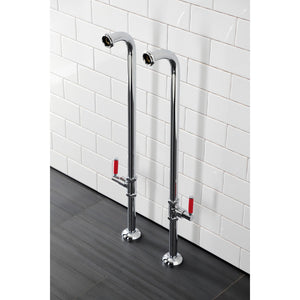 Concord AE810S1DKL Freestanding Tub Supply Line, Polished Chrome