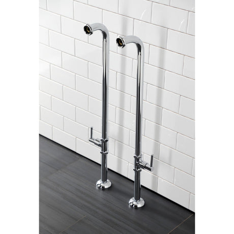 Concord AE810S1DL Freestanding Tub Supply Line, Polished Chrome