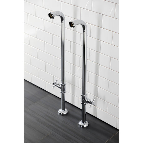 Concord AE810S1DX Freestanding Tub Supply Line, Polished Chrome