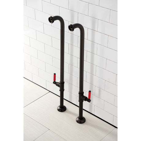 Concord AE810S5DKL Freestanding Tub Supply Line, Oil Rubbed Bronze