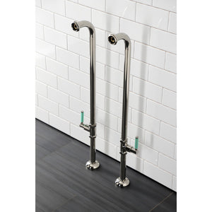 Concord AE810S6DKL Freestanding Tub Supply Line, Polished Nickel