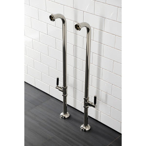 Concord AE810S6DKL Freestanding Tub Supply Line, Polished Nickel