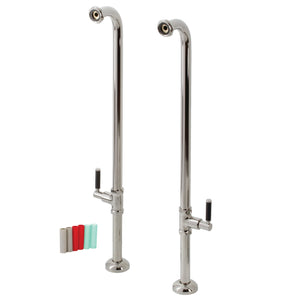 Concord AE810S6DKL Freestanding Tub Supply Line, Polished Nickel