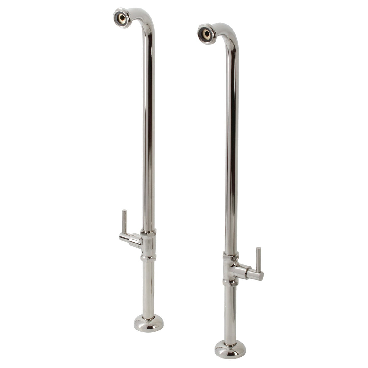 Concord AE810S6DL Freestanding Tub Supply Line, Polished Nickel
