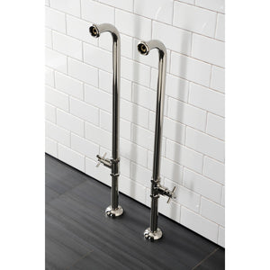 Concord AE810S6DX Freestanding Tub Supply Line, Polished Nickel
