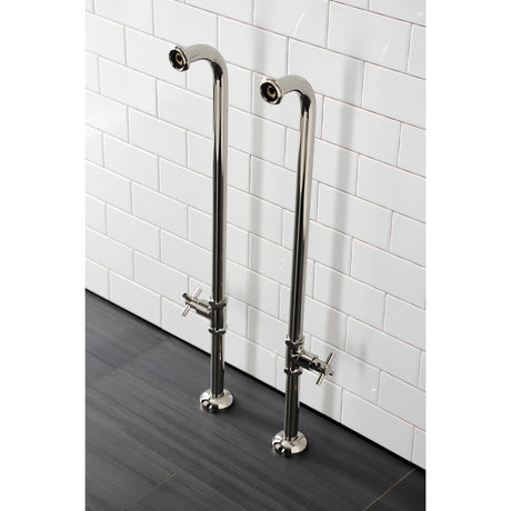 Concord AE810S6DX Freestanding Tub Supply Line, Polished Nickel