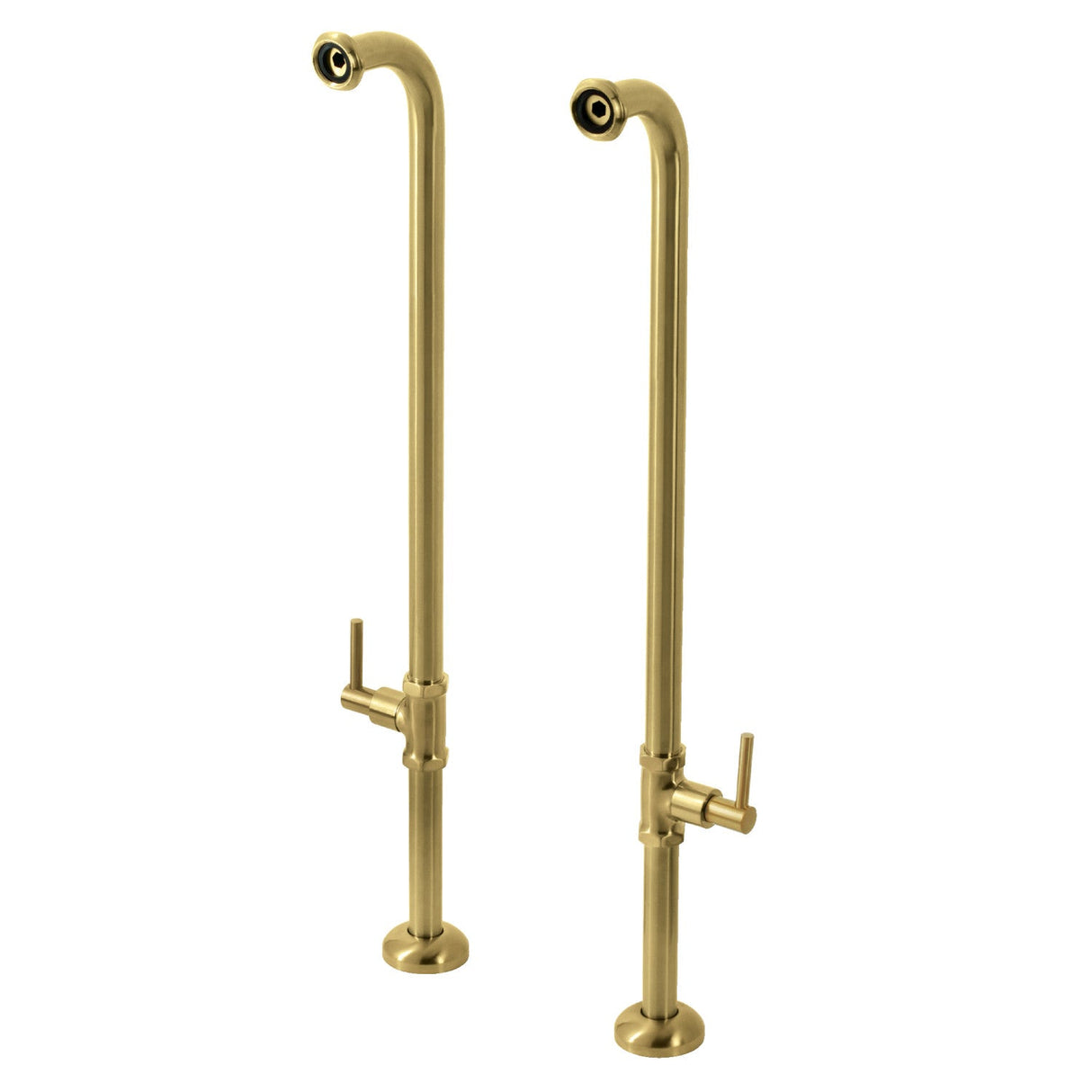 Concord AE810S7DL Freestanding Tub Supply Line, Brushed Brass
