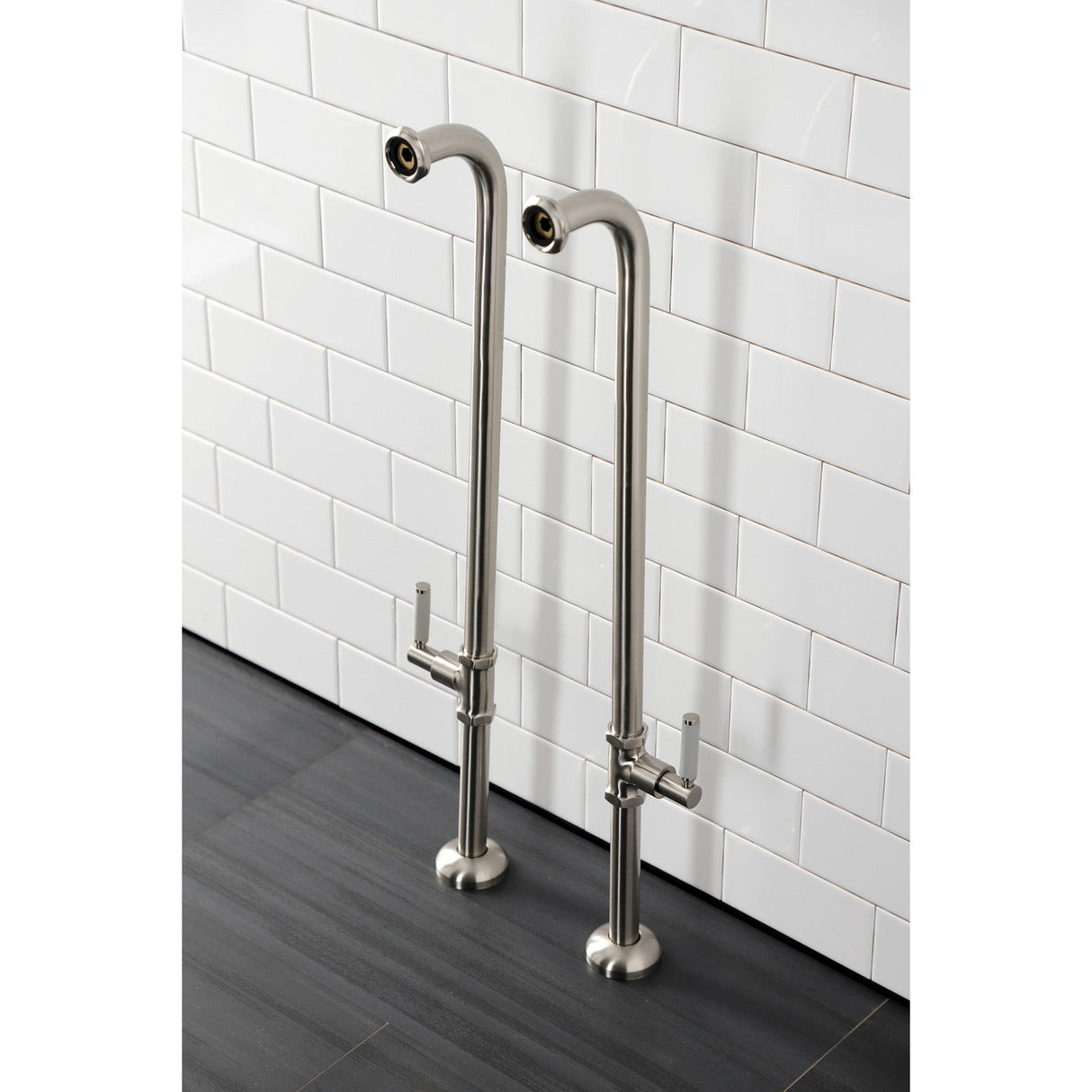 Concord AE810S8DKL Freestanding Tub Supply Line, Brushed Nickel