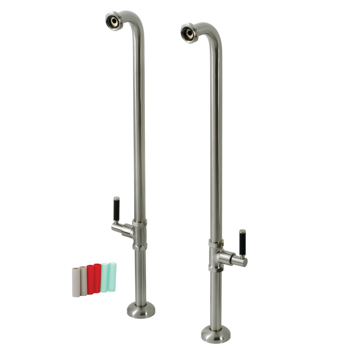 Concord AE810S8DKL Freestanding Tub Supply Line, Brushed Nickel