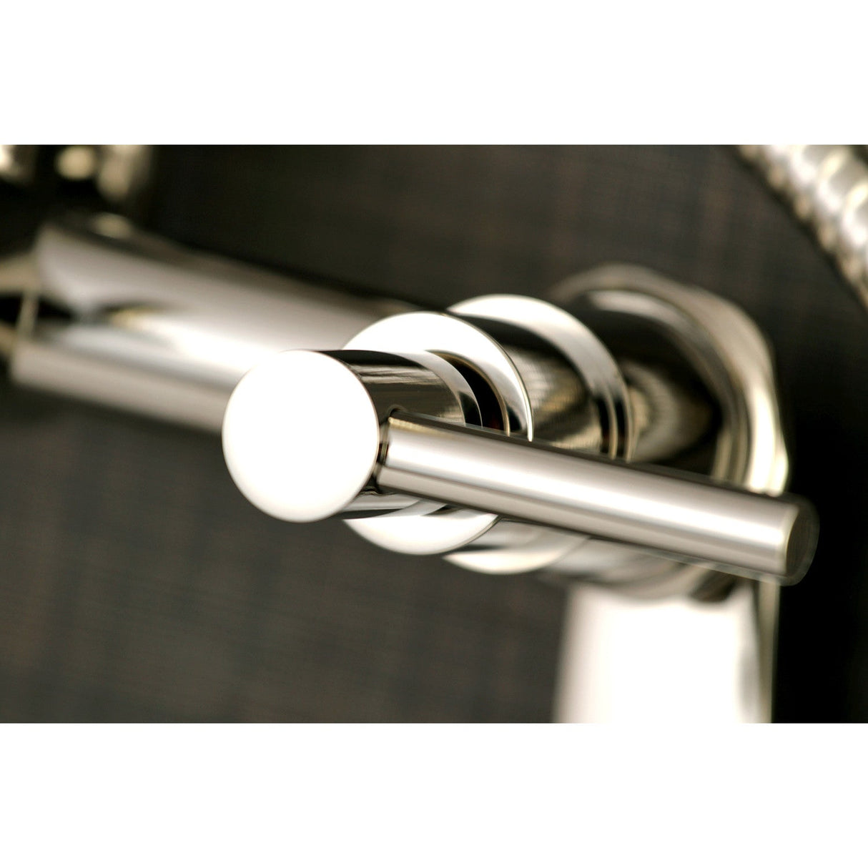 Concord AE8156DL Three-Handle 2-Hole Tub Wall Mount Clawfoot Tub Faucet with Hand Shower, Polished Nickel