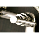 Concord AE8156DL Three-Handle 2-Hole Tub Wall Mount Clawfoot Tub Faucet with Hand Shower, Polished Nickel